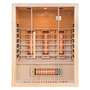 Sauna cu infrarosu si cromoterapie pentru 3 persoane EA3R 150 x 120 x 190 cm