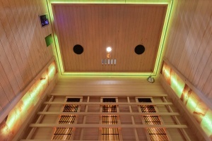 Sauna cu infrarosu si piatra sarata pentru 3 persoane C3S 150 x 110 x 190 cm - Img 19