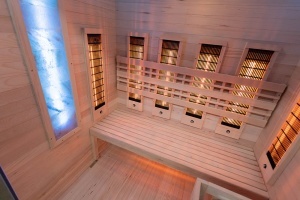Sauna finlandeza cu infrarosu MO-SW3 COMBO si soba Harvia 4.5 kW, 150 x 120 x 190 cm - Img 15