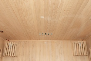 Saună uscată cu încălzitor HARVIA de 3,5 kW, piatră de sare și izolație de perete MO-EA3S, 150 x 120 x 190 cm - Img 7