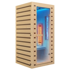 Sauna uscata cu infrarosu la temperatura joasa Tromso 1 90 x 90 cm pentru 1 persoana - Img 20