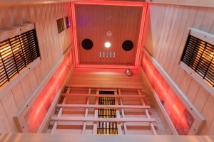 Sauna uscata cu infrarosu si cu piatra sarata pentru 1 persoana C1S 90 x 90 cm - Img 10