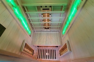 Sauna uscata cu infrarosu si cu piatra sarata pentru 1 persoana C1ST 90 x 90 cm - Img 13