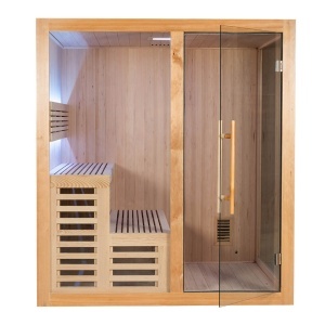 Saună uscată cu soba HARVIA 6kW 180 x 160 x 200 cm pentru 4 persoane - Img 9