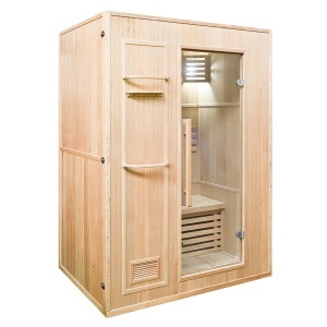 Sauna uscata finlandeza cu soba Harvia 2.3Kw MO-EN2, pereti izolati, 120 x 105 x 192 cm - Img 10