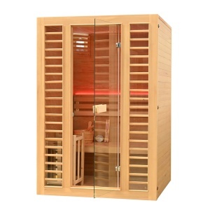 Saună uscată finlandeza MO-EL3S cu soba HARVIA 4,5 kW, 150 x 120 x 190 cm pentru 3 persoane - Img 6