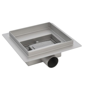 Scurgere baie patrata cu sifon Fix DL06 15 x 15 cm Inox - Img 10