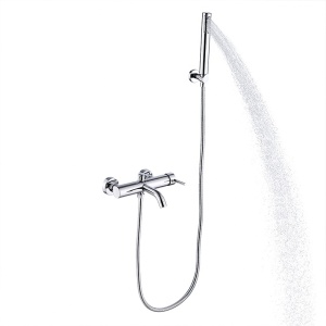 Set baterie dus si cada cu montaj pe perete Mona Chrome