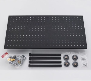 Set baterie PRO11 cu termostat, doua functii, incastrata in perete,para patrata tip ploaie, 80X40cm - Img 4