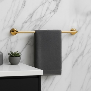 Set de accesorii pentru baie 5 in 1 Colin Golden Retro - Img 11