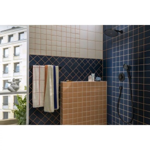 Set de dus cu porter Hansgrohe Activera Select S negru mat 2 functii EcoSmart - Img 3