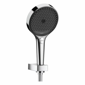Set de dus cu porter Hansgrohe Rainfinity 130 crom lucios 3 functii - Img 1
