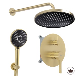Set de dus incastrat Rea Maxim auriu periat cu box