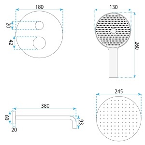 Set de dus incastrat Rea Maxim auriu periat cu box - Img 7