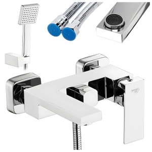 Set de dus pentru cada cu montaj pe perete F305A Crom - Img 15