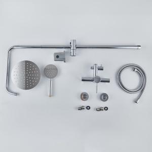 Set de dus tip ploaie Milton Crom pentru baie - Img 5