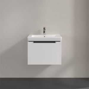 Set mobilier baie suspendat cu lavoar Villeroy & Boch Subway 2.0, alb lucios, 60 cm - Img 3