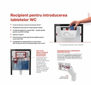Set ramă de montaj cu rezervor și clapetă de acționare Alcadrain M670 și vas WC suspendat Fluminia Ricci Tornado - Img 4