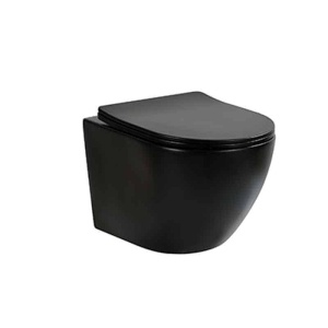 Set rezervor Geberit Delta cu clapeta dubla Geberit Delta50 Negru Mat si vas de wc Fluminia Ricci Tornado negru mat - Img 2