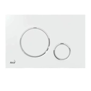Set rezervor WC cu cadru incastrat Alcadrain AM101/1120 si clapeta M770 alb plus vas WC Fluminia Paris cu capac softclose - Img 7