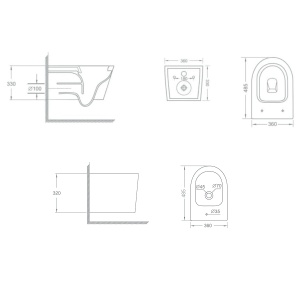 Set Vas WC+BIDEU Sofia WHITE, Sistem inovator de spalare Rimless Tornado, Suspendat, Ceramica sanitara, Capac Slim Premium Soft-Close Inclus - Img 11