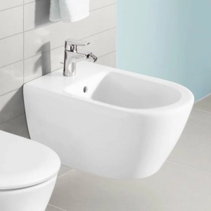 Set vas WC cu bideu suspendat Villeroy&Boch Subway 2.0 si capac slim soft close alb - Img 3