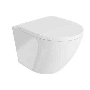 Set vas WC suspendat cu capac soft close si quick release Spectrum Trendi alb