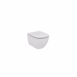 Set vas Wc suspendat PRO IDEAL STANDARD TESI ,cu capac soft-close ,si bideu suspendat - Img 2