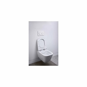Set vas wc suspendat si capac slim soft close Geberit Smyle Square - Img 5