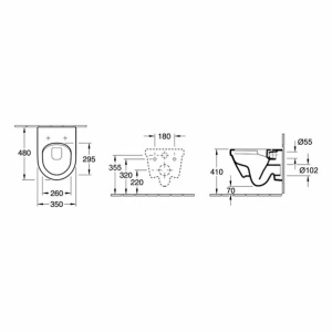 Set vas wc suspendat Villeroy & Boch Architectura Compact DirectFlush cu capac soft close - Img 4