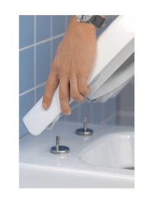Set vas WC suspendat Villeroy & Boch, O.Novo , cu capac soft close si quick release, alb - Img 3