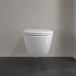 Set vas WC suspendat Villeroy & Boch Universo TwistFlush Rimless alb alpin cu capac soft close - Img 4