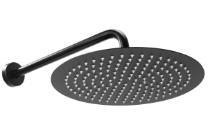 Sistem Complet De Dus REA MILER BLACK MATT BOX, Montaj In Perete, Para Rotunda Tip Ploaie 30x30 Cm, 2 Functii , Finisaj Negru Mat - Img 5