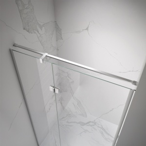 Usa de dus batanta pentru nisa ZES-KZ17B crom 80 x 195 cm sticla 6 mm - Img 7