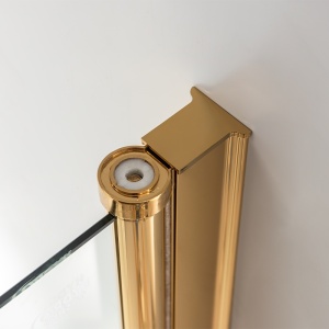 Usa de dus batanta SH01B auriu 90 x 195 cm sticla 6 mm - Img 7