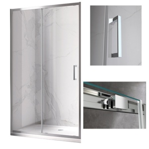Usa de dus KZ14D culoare Crom, dimensiune reglabila 125-130cm - Img 2