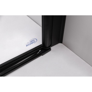 Usa de dus pliabila SH01A negru mat 80 x 195 cm sticla 6 mm - Img 14