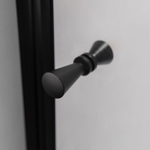 Usi pentru dus cu rame negre si sticla securizata 6mm SH01 B 90 cm - Img 9