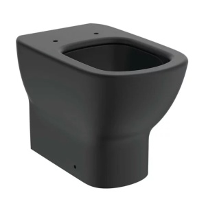 Vas wc pe pardoseala Ideal Standard Tesi AquaBlade back-to-wall negru mat - Img 1