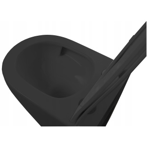 Vas WC PRO SOFIA BLACK MAT, Sistem inovator de spalare Rimless Tornado, Suspendat, Ceramica sanitara - Img 2