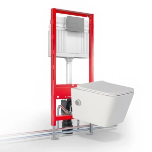 Vas wc suspendat cu functie bideu rimless, dreptunghiular, apă calda/rece, capac soft close - Img 9