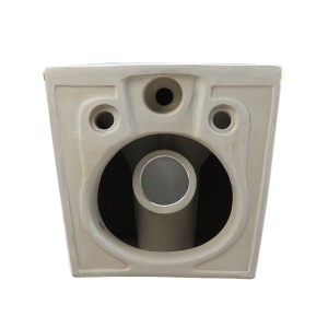 Vas WC suspendat Mizu Tornado White&Gold 02, rimless, capac din duroplast cu softclose - Img 9