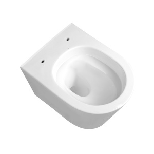 Vas WC suspendat Prima Tornado White TR-02, rimless cu capac din duroplast si inchidere softclose - Img 5
