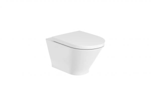 Vas WC suspendat Roca The Gap Rimless 54 x 35.5 cm alb lucios