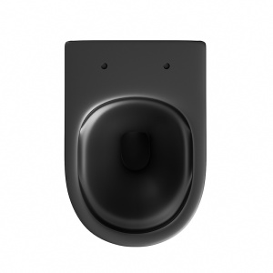 Vas wc suspendat Skal Tornado negru mat cu model si capac soft close - Img 5