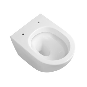 Vas WC suspendat Tornado Flow White rimless cu capac softclose - Img 6