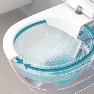 Vas WC suspendat Villeroy & Boch O.Novo, alb, direct flush, cu capac soft close si quick release - Img 4