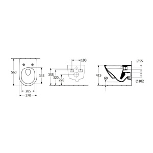 Vas WC suspendat Villeroy & Boch Subway 3.0 CeramicPlus TwistFlush + capac softclose, alb - Img 10