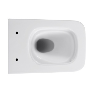 Vas WC suspendat Yuzu Tornado White, rimless cu capac softclose - Img 9
