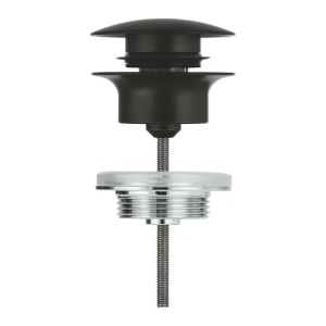 Ventil lavoar universal Grohe Push-Open negru mat click-clack - Img 3